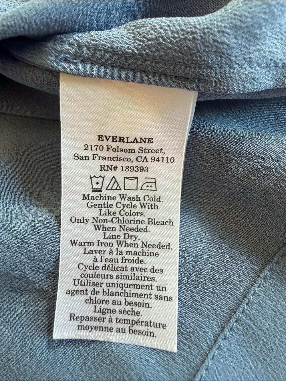 Everlane Notch Shirt in Washable Silk - Picture 3 of 5